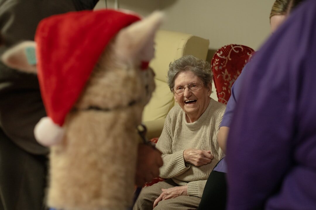 seniors at community event
